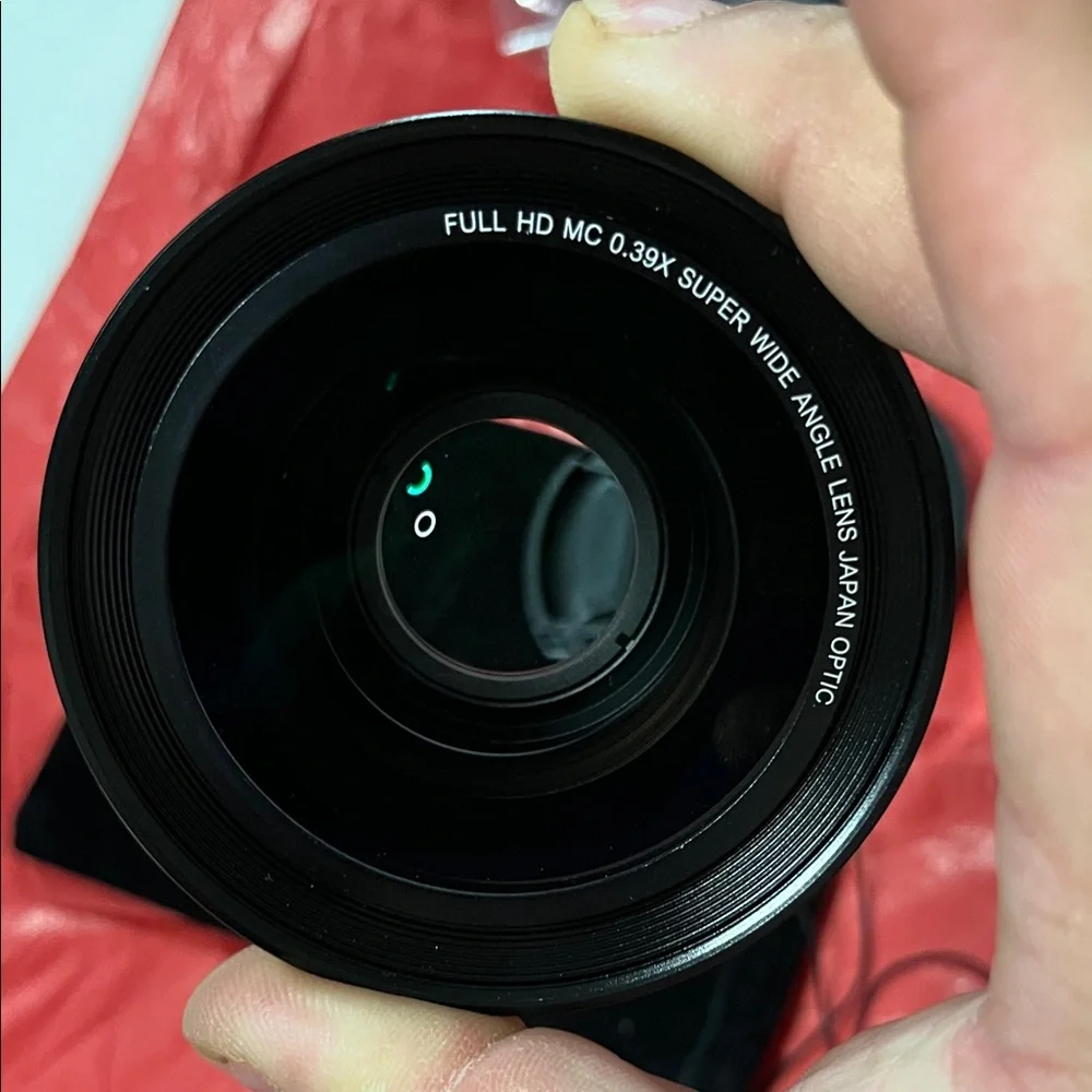 Full HD 0.36x Super Wide Angle Camera Lens - Black